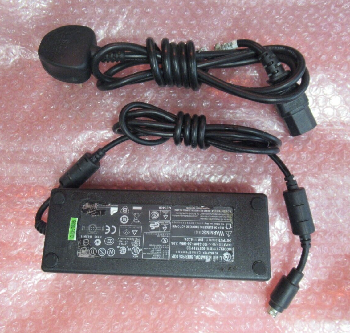 *Brand NEW*Li Shin 120W 19V 6.32A AC Adapter International 0227B19120 4-Pin Din POWER Supply - Click Image to Close